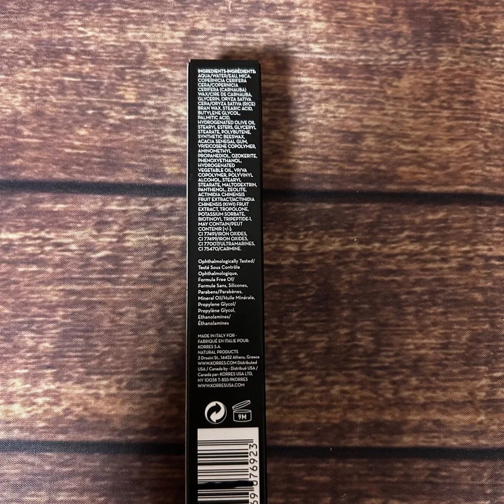 Korres Volcanic Minerals Drama Volume Mascara 01 Black 11ml New in Box